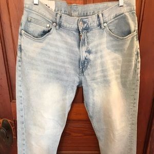 H&M Men’s Slim Fit Light Wash Denim Jeans Size 36/32